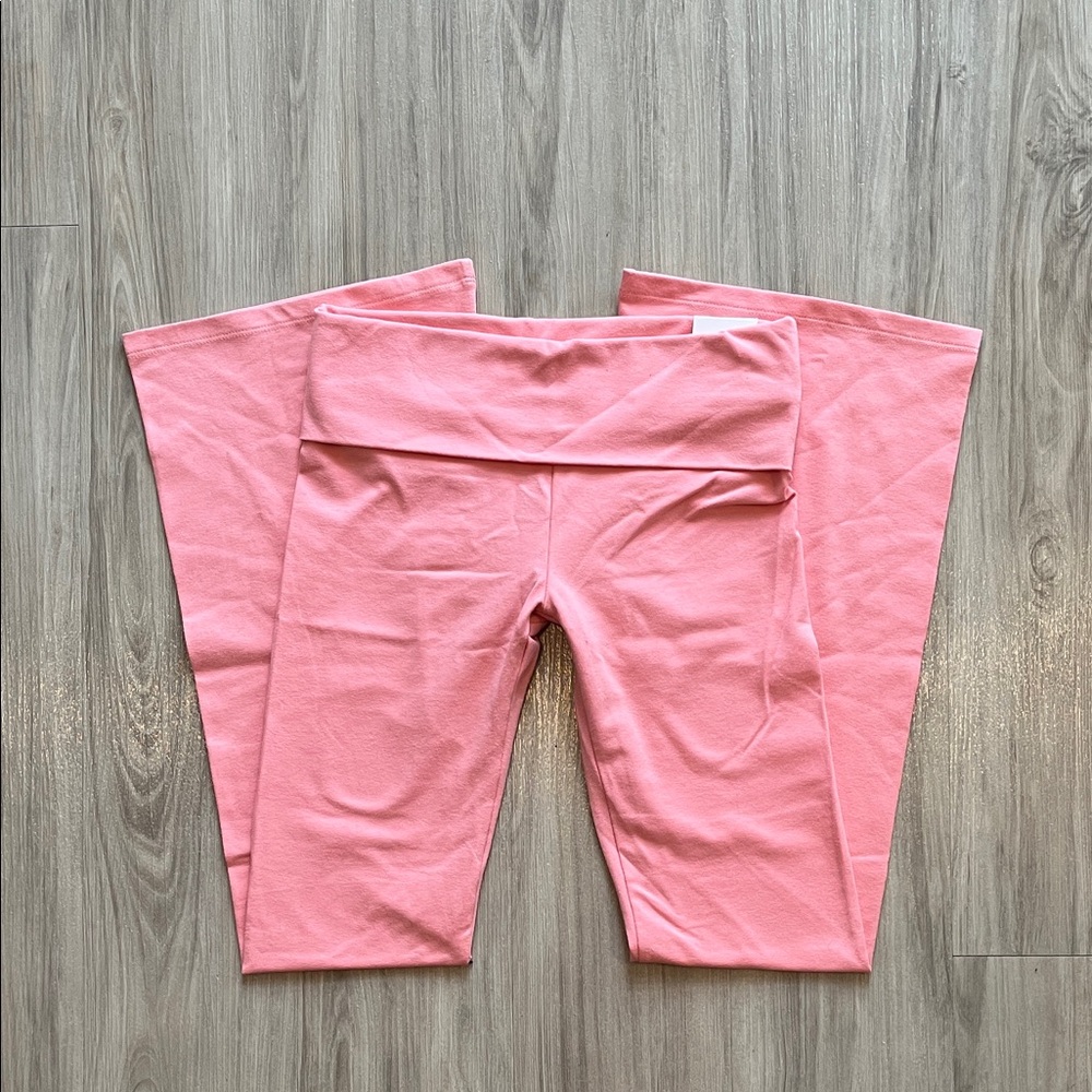 PINK Victoria's Secret Soft Peach Coral Pink Flare Pants